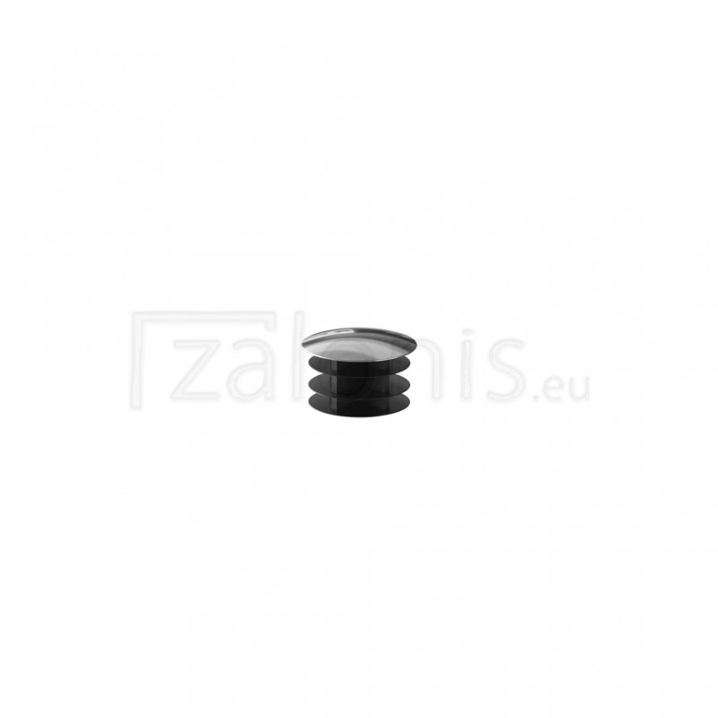 PIPE END CAP D.25 / CHROME ROUND WARDROBE TUBES